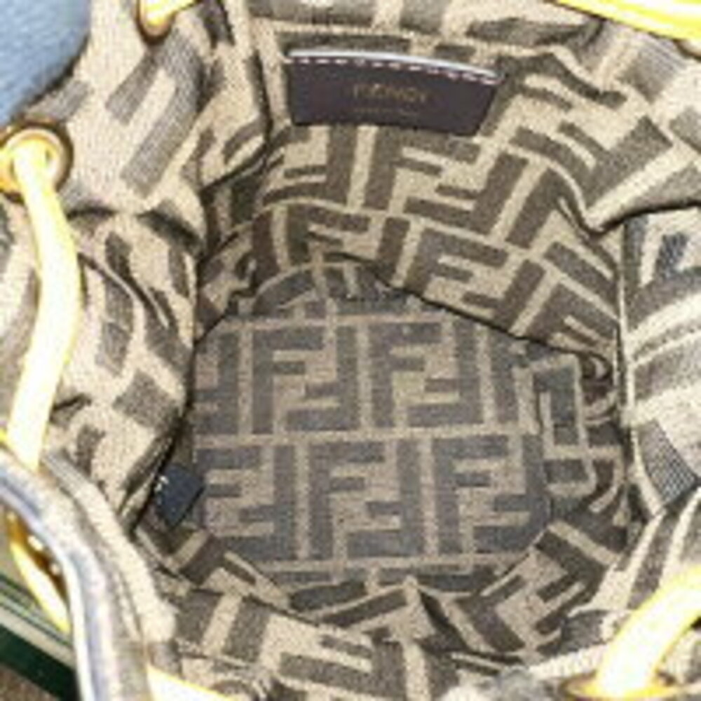 Fendi Crochet Drawstring Yellow Bag Strap Montresor MK - Picture 7 of 8